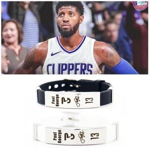NBA Paul George Silicone Wristband Bracelet 2PCS